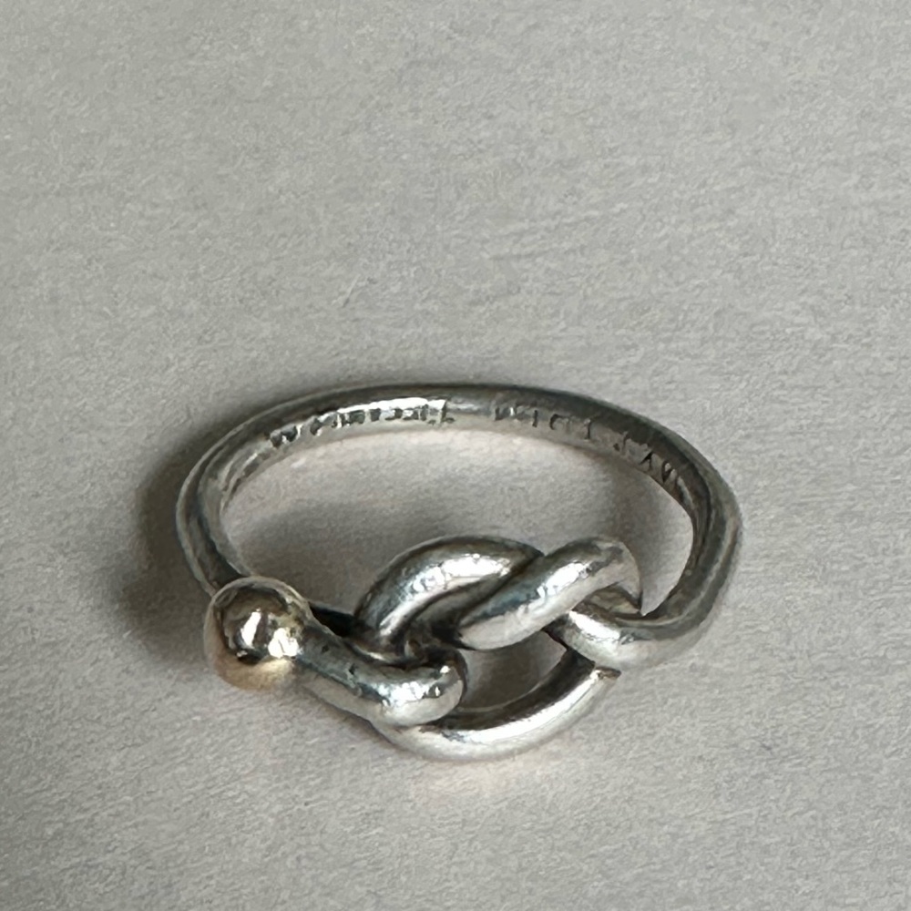 Tiffany & Co. Vintage Love Knot Ring Size 7-7.5